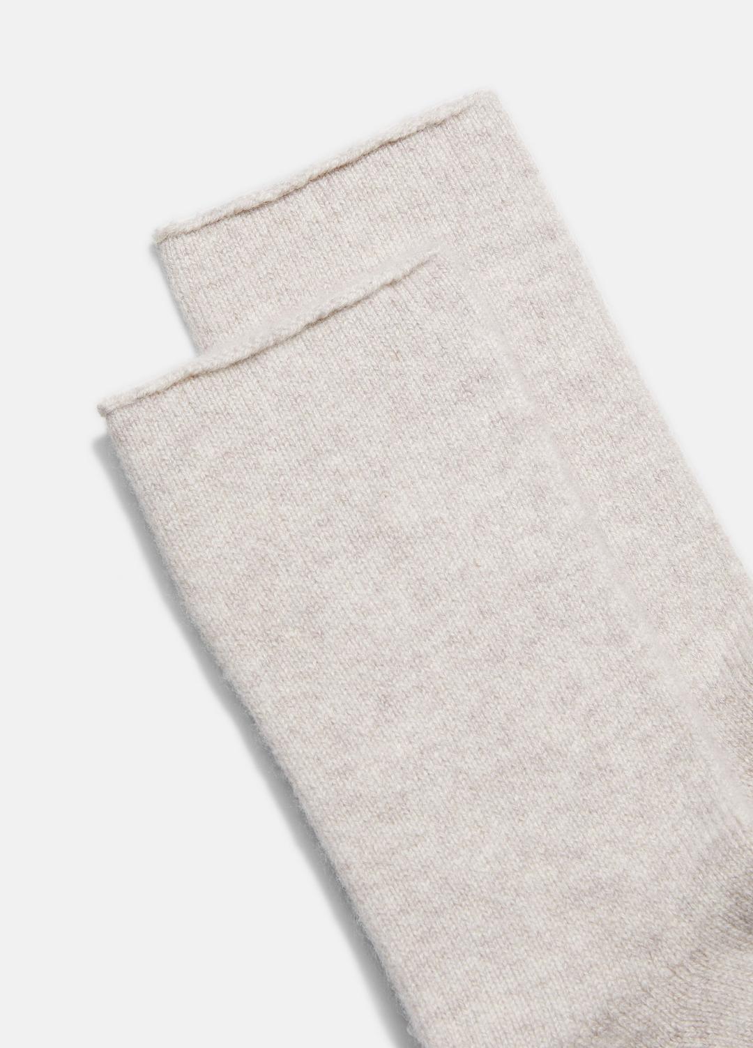 Women's Cashmere Jersey Short Sock in Accessories HEATHER MARBLE | VINCE Women
