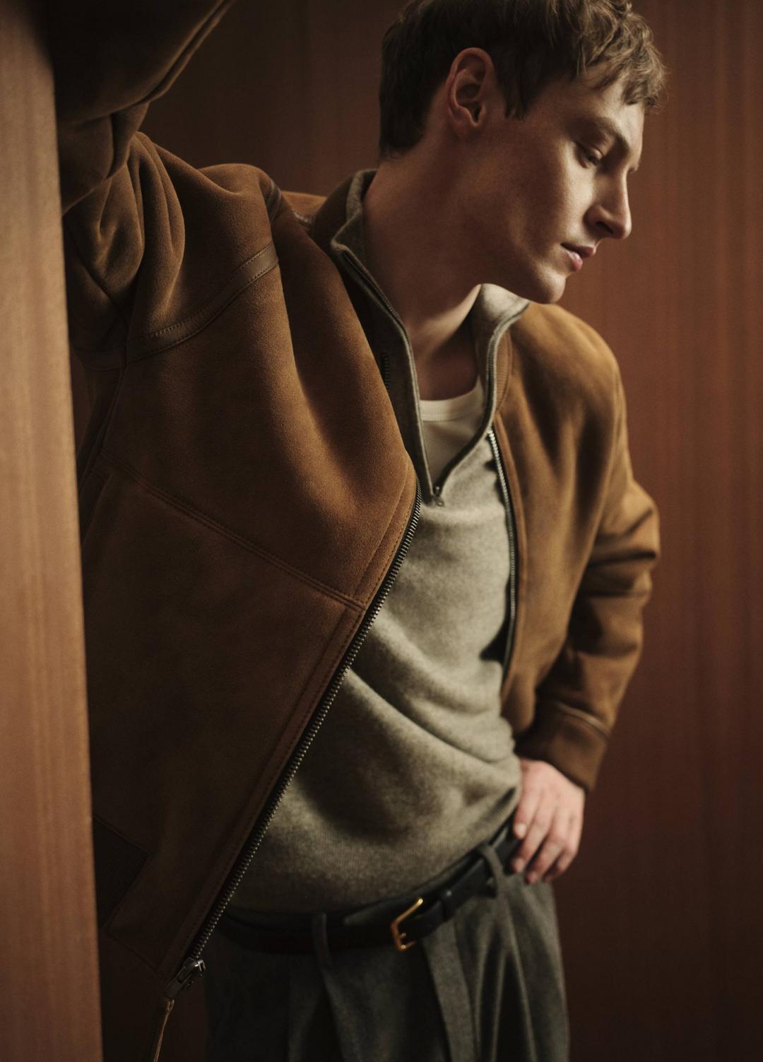 Shearling Bomber Jacket in Jackets HIGHLAND | VINCE Men