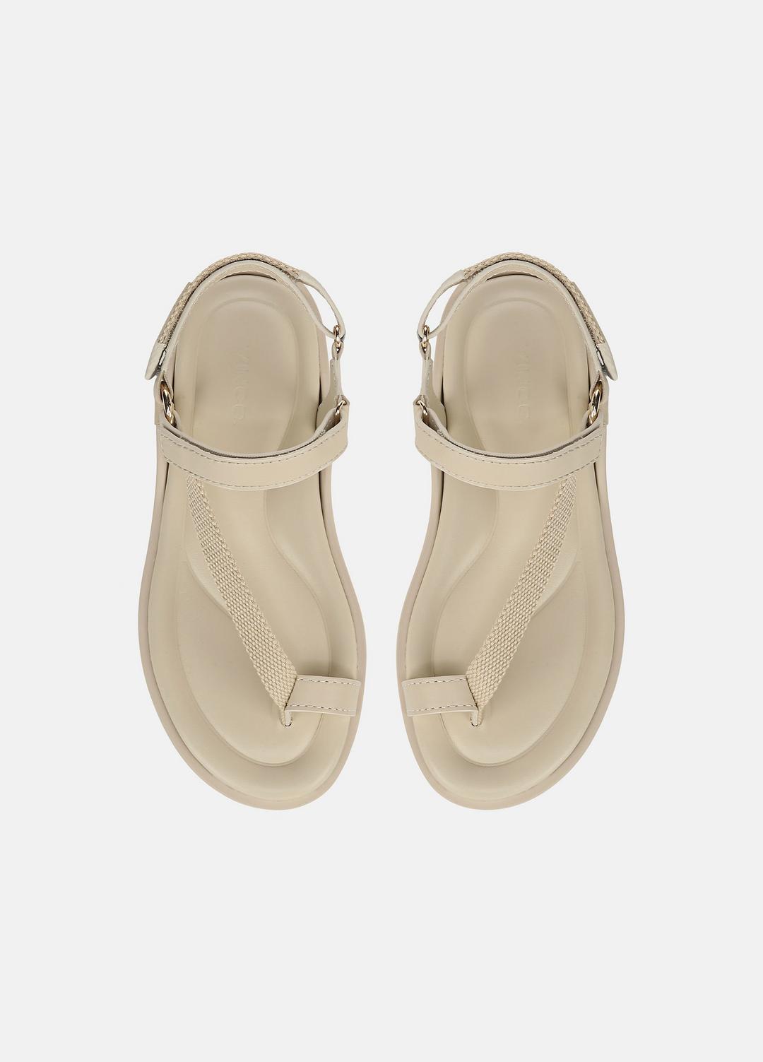 Summer Leather & Canvas Sandal in Shoes MOONLIGHT | VINCE Sale