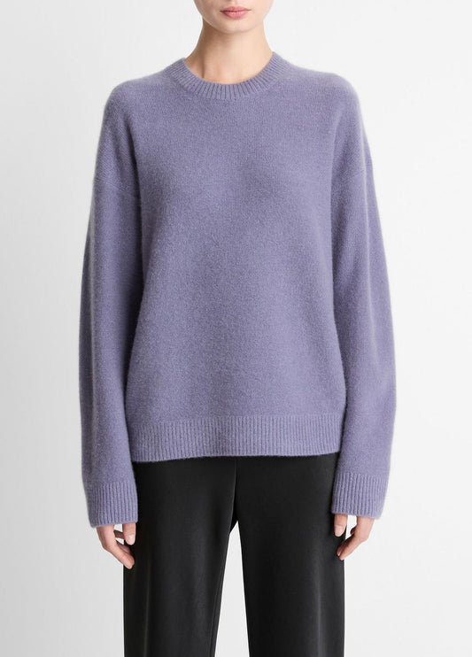 Plush Cashmere Crew Neck Sweater in Crew Neck MAUVE IRIS | VINCE Women