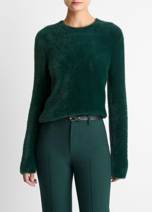 Eyelash Crew Neck Sweater in Crew Neck JUNIPER | VINCE Women