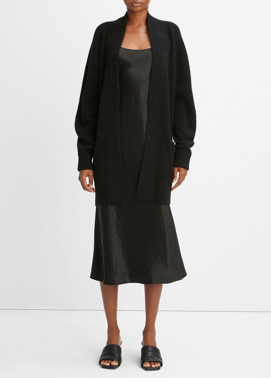Cashmere Open-Front Cardigan in Cardigans BLACK | VINCE Women