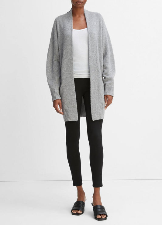 Cashmere Open-Front Cardigan in Cardigans MEDIUM HEATHER GREY | VINCE Women