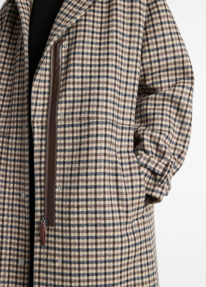 Plaid Car Coat in Coats MULTI CHECK | VINCE Women