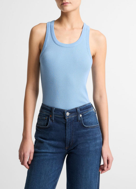 Ribbed Scoop-Neck Tank in Tank Tops HYDRA | VINCE Women