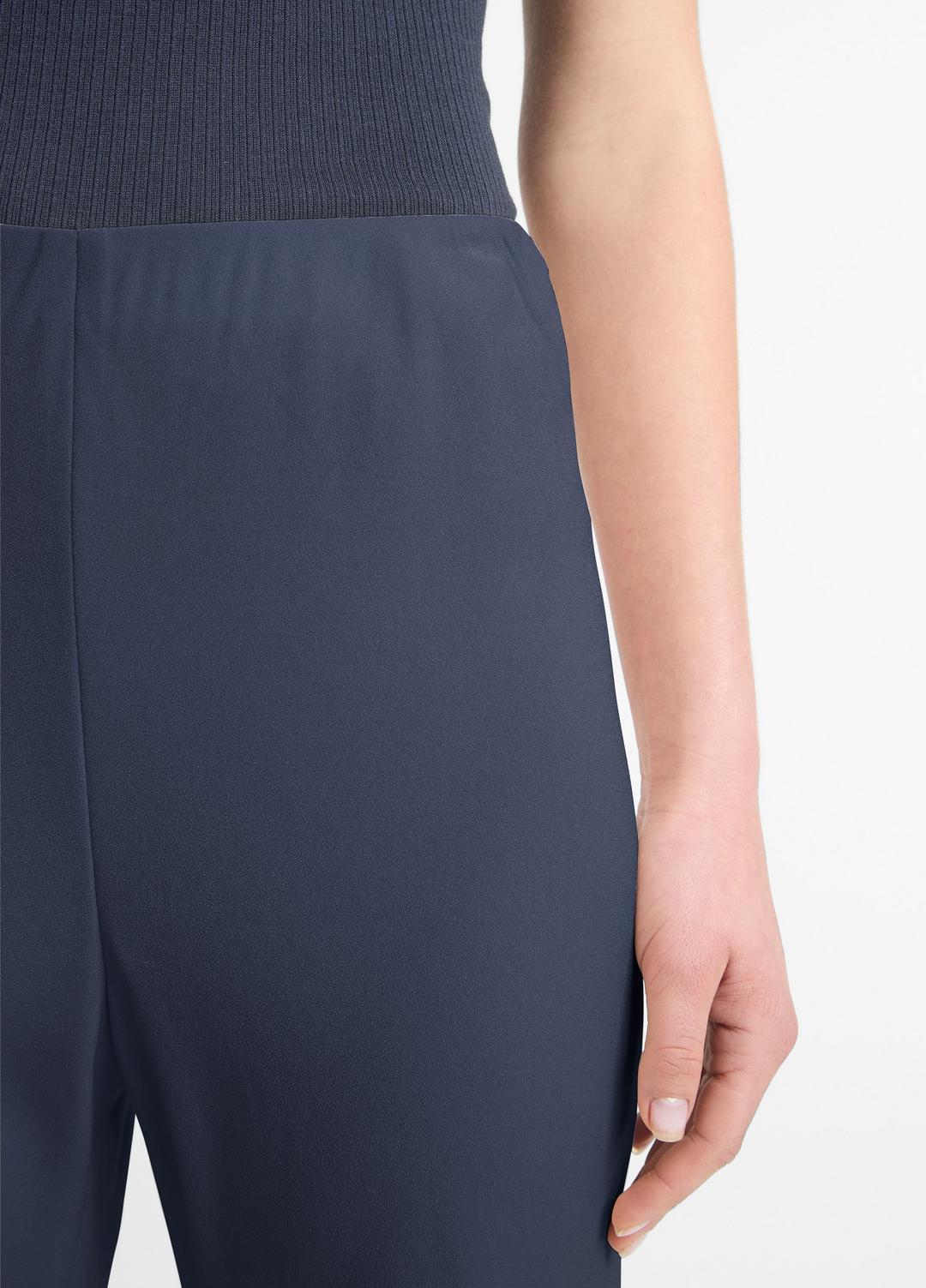 Colette High-Rise Crepe Bias Pant in Trousers COASTAL BLUE | VINCE Women