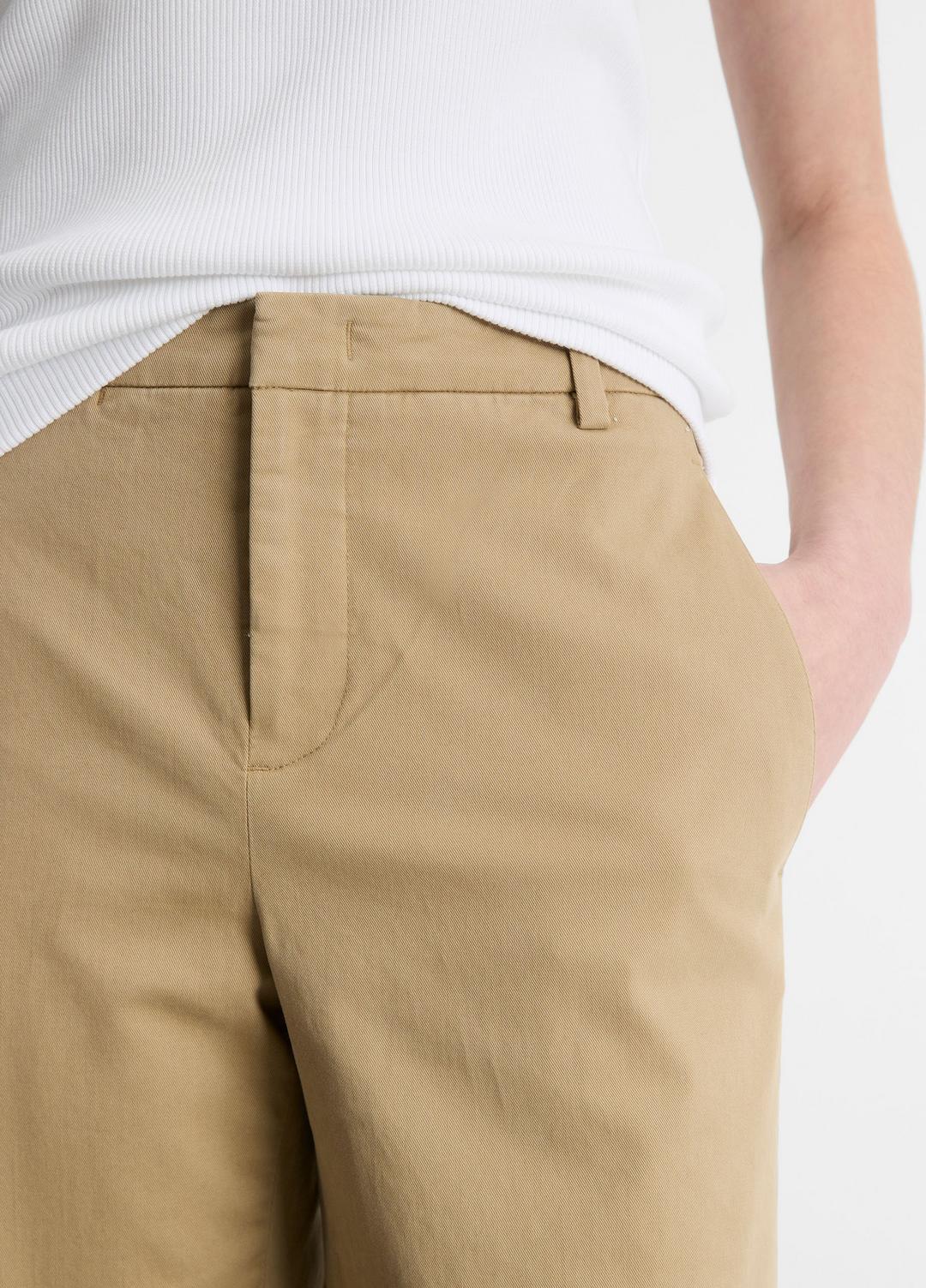Italian Stretch-Cotton Chino Short in Shorts DESERT | VINCE Women