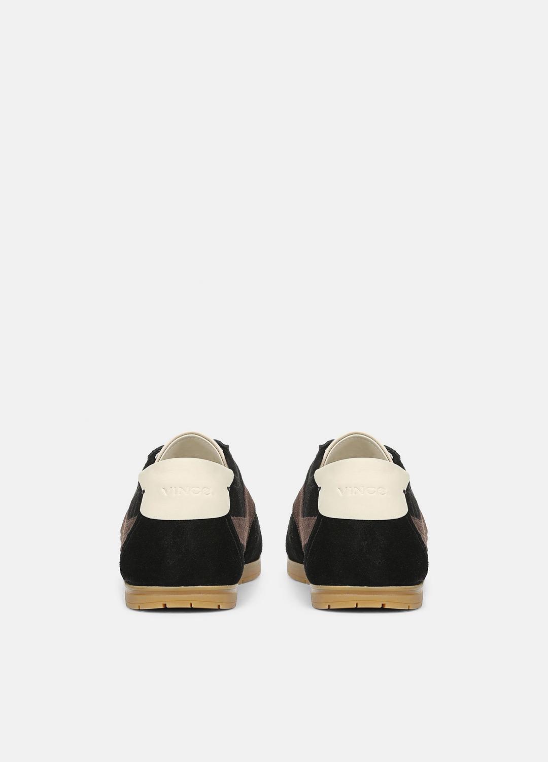 LA Suede & Leather Runner Sneaker in Sneakers BLACK/DARK MOCHA | VINCE Women