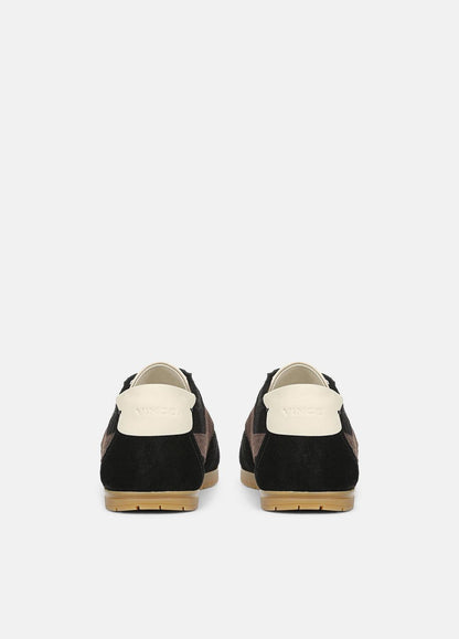 LA Suede & Leather Runner Sneaker in Sneakers BLACK/DARK MOCHA | VINCE Women