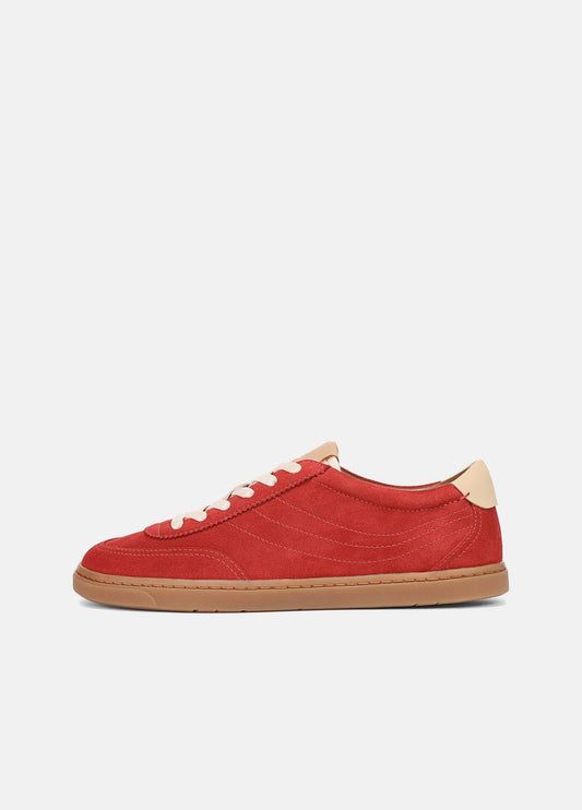 Palm Suede Sneaker in Sneakers POPPY RED | VINCE Women