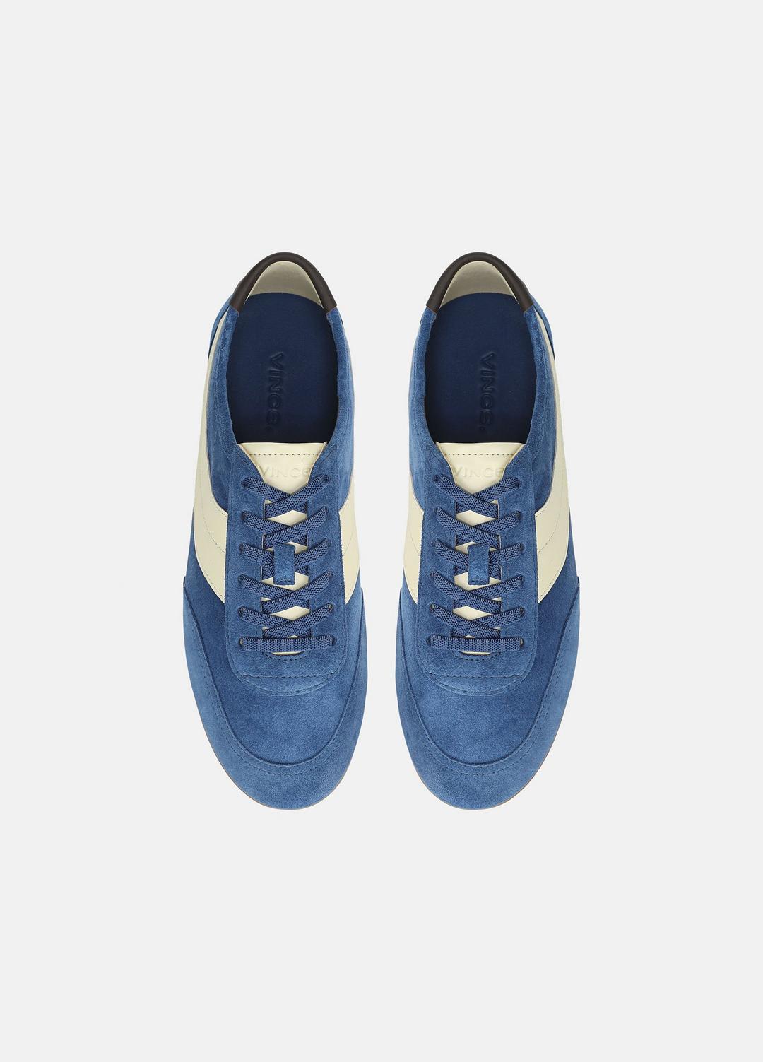 LA Suede & Leather Runner Sneaker in Sneakers INDIGO/STRAW SEED | VINCE Women