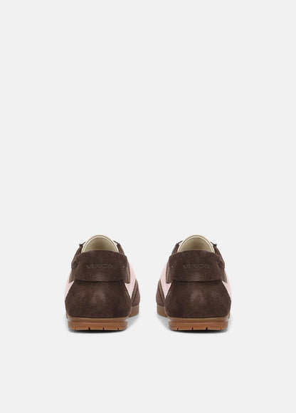 LA Suede & Leather Runner Sneaker in Sneakers DARK MOCHA/ROSEWATER | VINCE Women