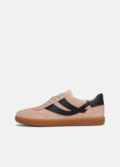 Oasis Suede & Leather Sneaker in Sneakers LOTUS BLUSH/BLUE INK | VINCE Women