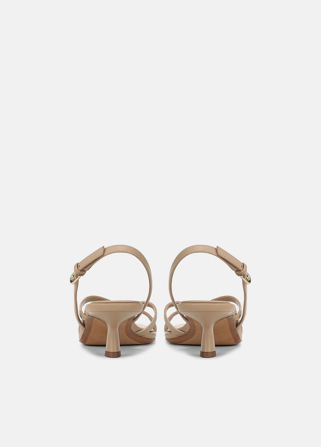 Tali Leather Slingback Sandal in Heels WARM ALMOND | VINCE Women