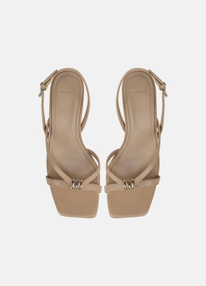 Tali Leather Slingback Sandal in Heels WARM ALMOND | VINCE Women