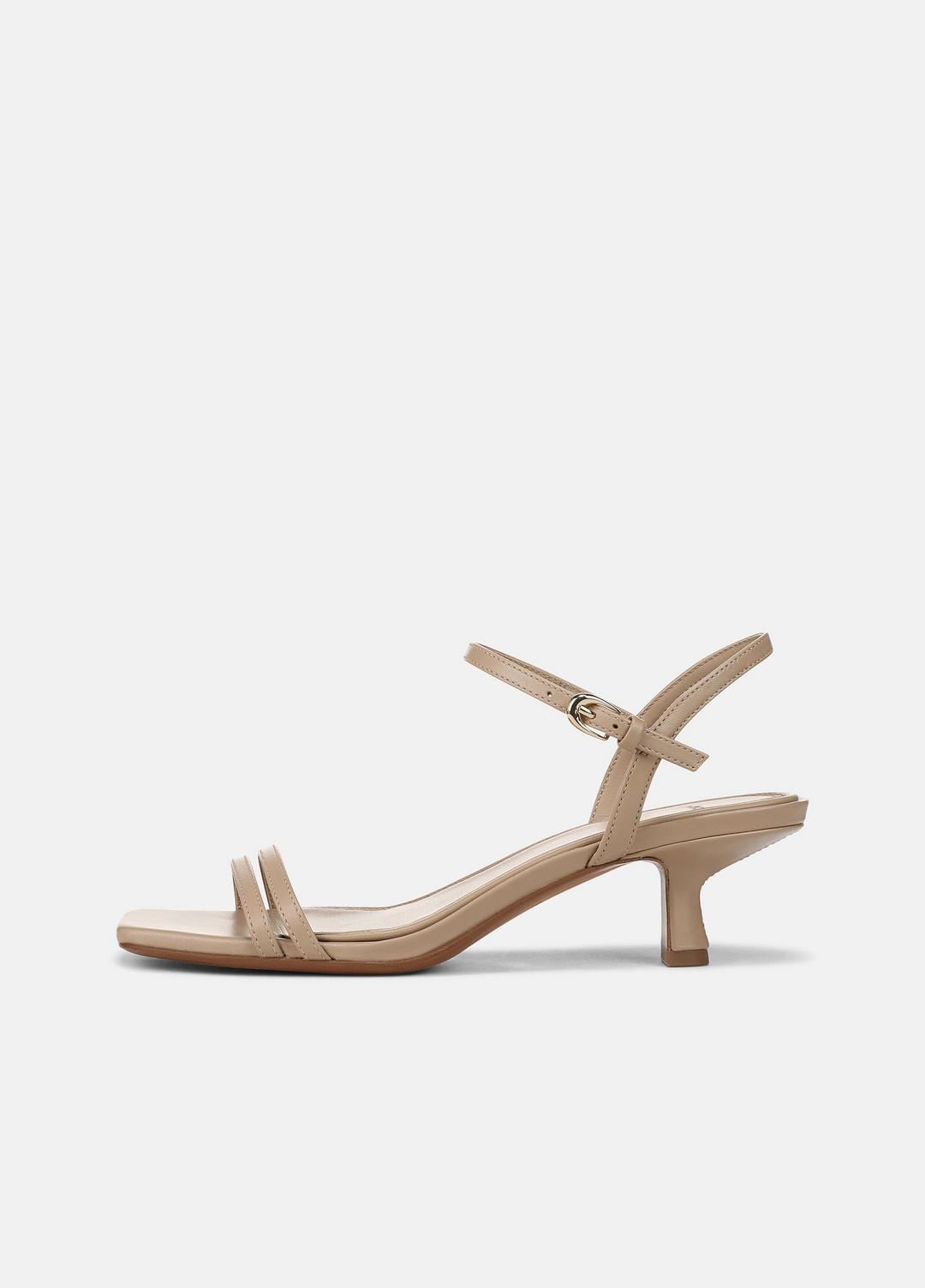 Tilda Leather Heeled Sandal in Heels WARM ALMOND | VINCE Women