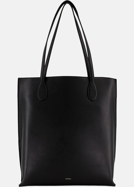 Athene Nappa Leather Tote in Handbags BLACK | VINCE Women