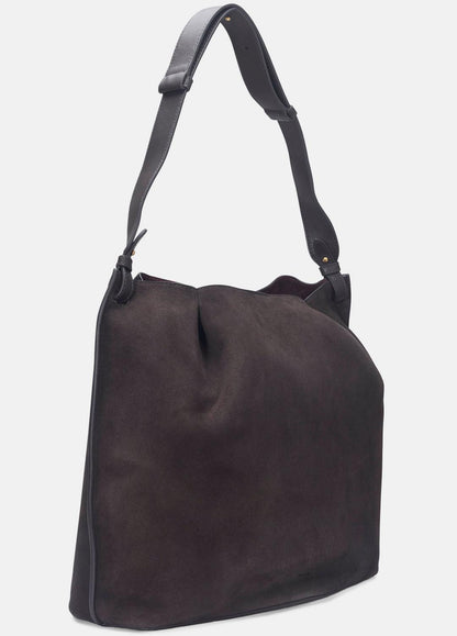 Ava Leather Bucket Bag in Handbags CACAO | VINCE Women