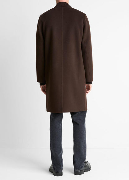 Splittable Wool-Cashmere Single-Breasted Topcoat in Coats MISSION | VINCE Men