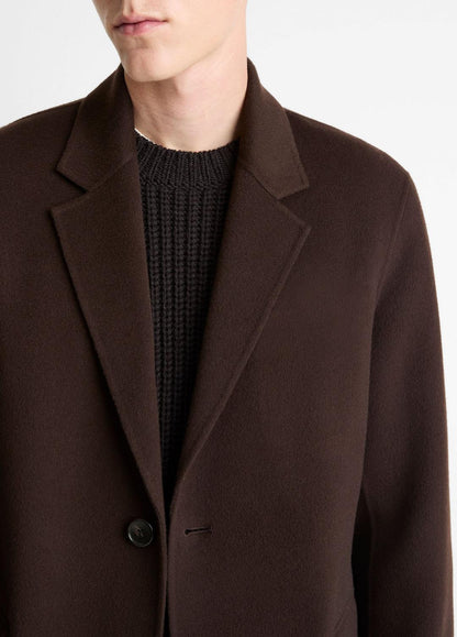 Splittable Wool-Cashmere Single-Breasted Topcoat in Coats MISSION | VINCE Men