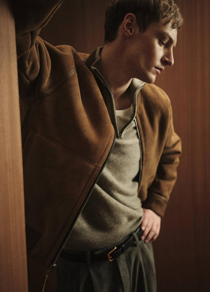 Shearling Bomber Jacket in Jackets HIGHLAND | VINCE Men