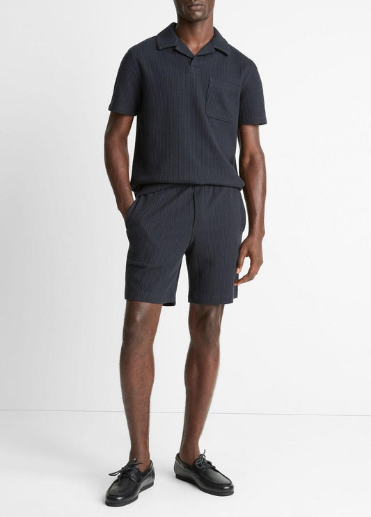 Seersucker-Knit Stretch-Cotton Short in Shorts COASTAL BLUE | VINCE Men