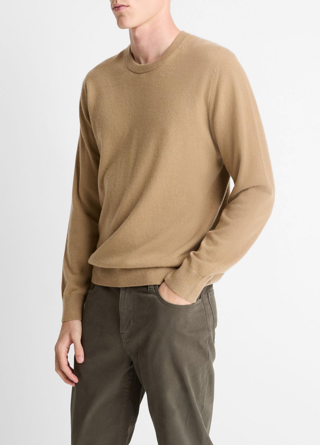 Cashmere Crew Neck Sweater in Crew Neck CAMELETTO | VINCE Men