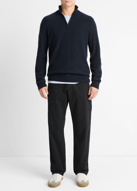 Plush Cashmere Quarter-Zip Sweater in Quarter Zip COASTAL BLUE | VINCE Men