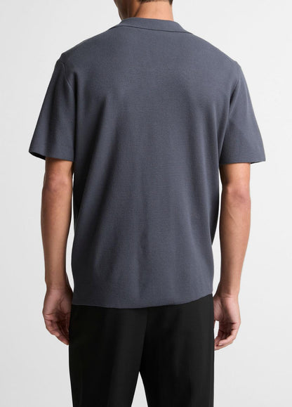 Merino Wool Cabana Shirt  in Short Sleeve STUDIO | VINCE Men