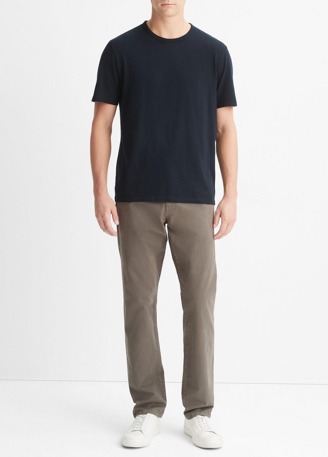 Garment Dye Cotton T-Shirt in T-Shirts & Polos WASHED COASTAL | VINCE Men