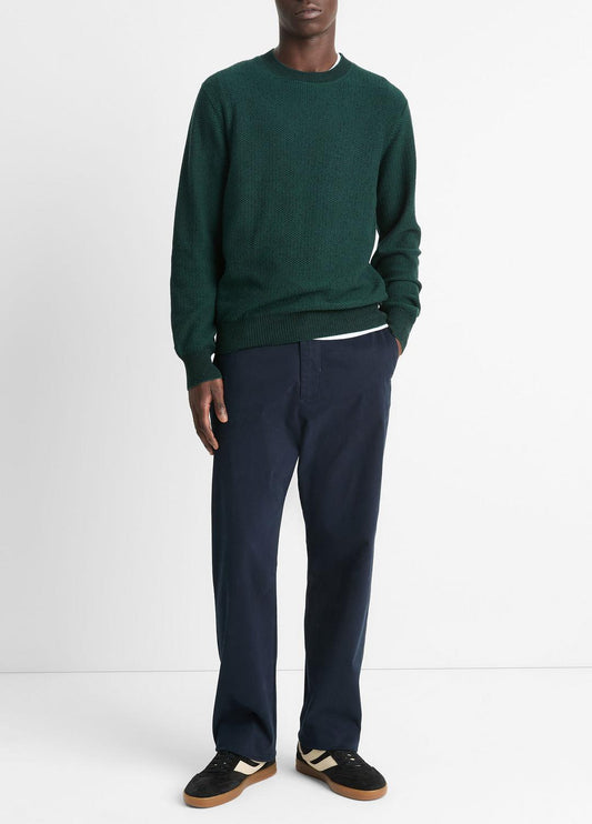 Louie Relaxed Stretch-Cotton Pant in Trousers COASTAL BLUE | VINCE Men