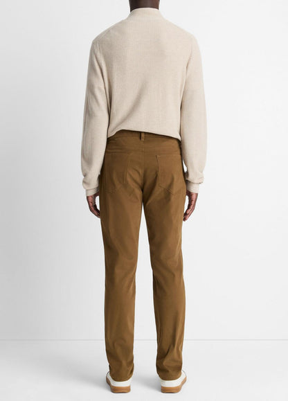 Dylan Slim 5-Pocket Peached Stretch-Cotton Pant in Trousers LIGHT HIGHLANDS | VINCE Men