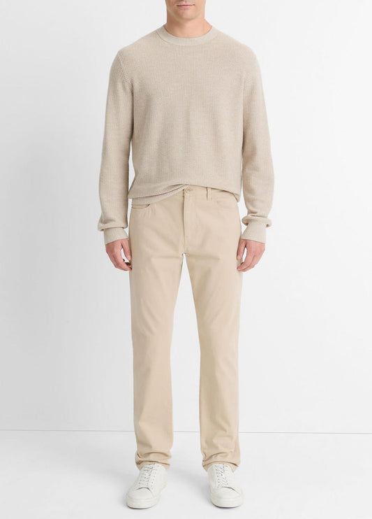 Dylan Slim 5-Pocket Peached Stretch-Cotton Pant in Trousers CAHUENGA KHAKI | VINCE Men