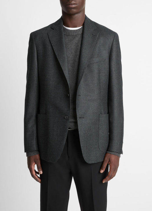 Wool Relaxed Sport Coat in Blazers CHARCOAL | VINCE Men