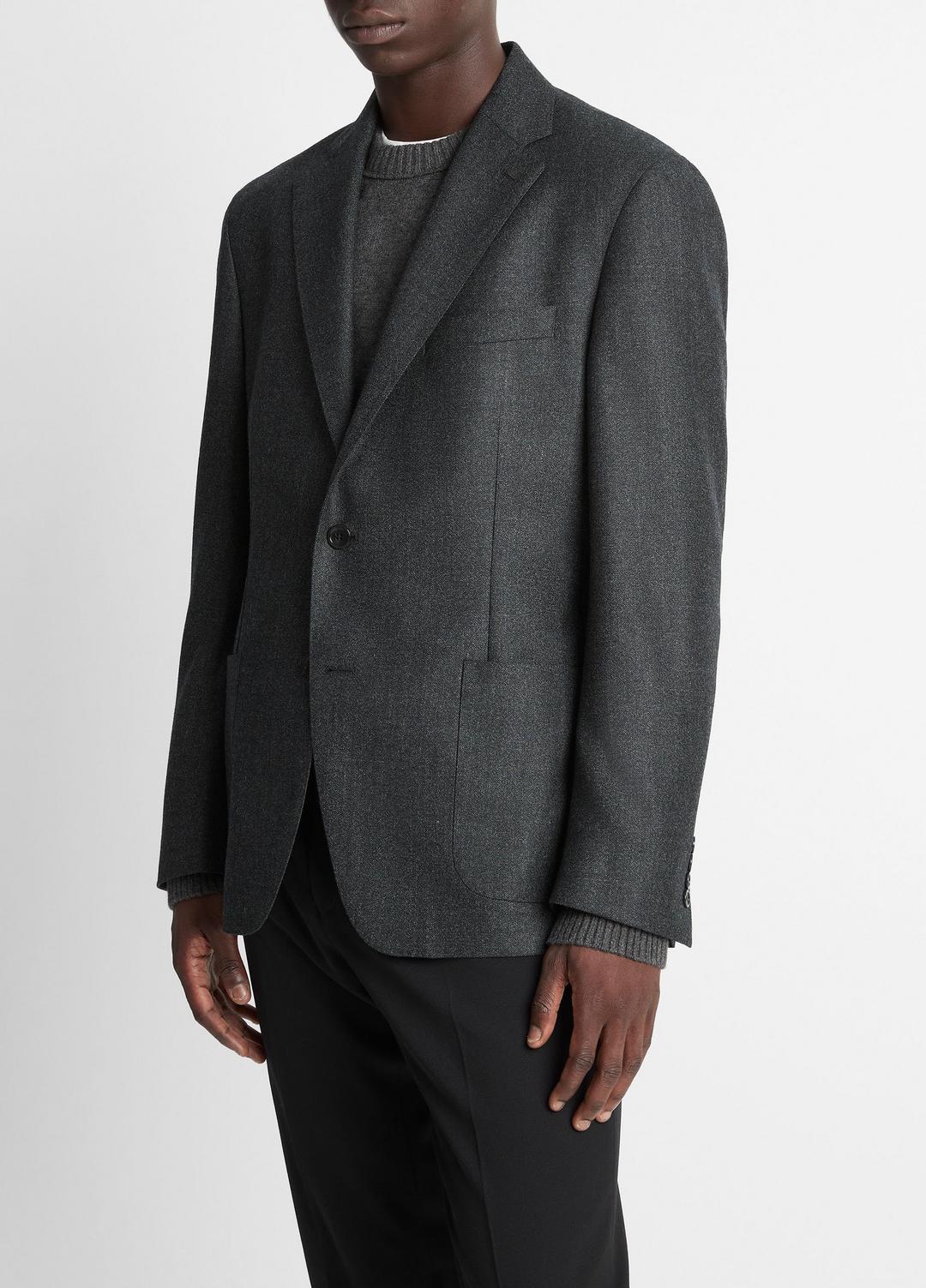 Wool Relaxed Sport Coat in Blazers CHARCOAL | VINCE Men