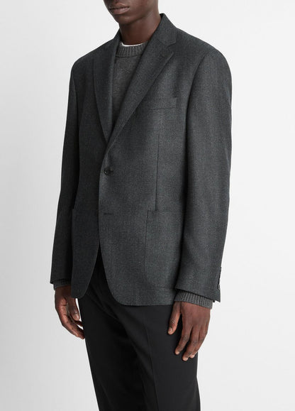 Wool Relaxed Sport Coat in Blazers CHARCOAL | VINCE Men