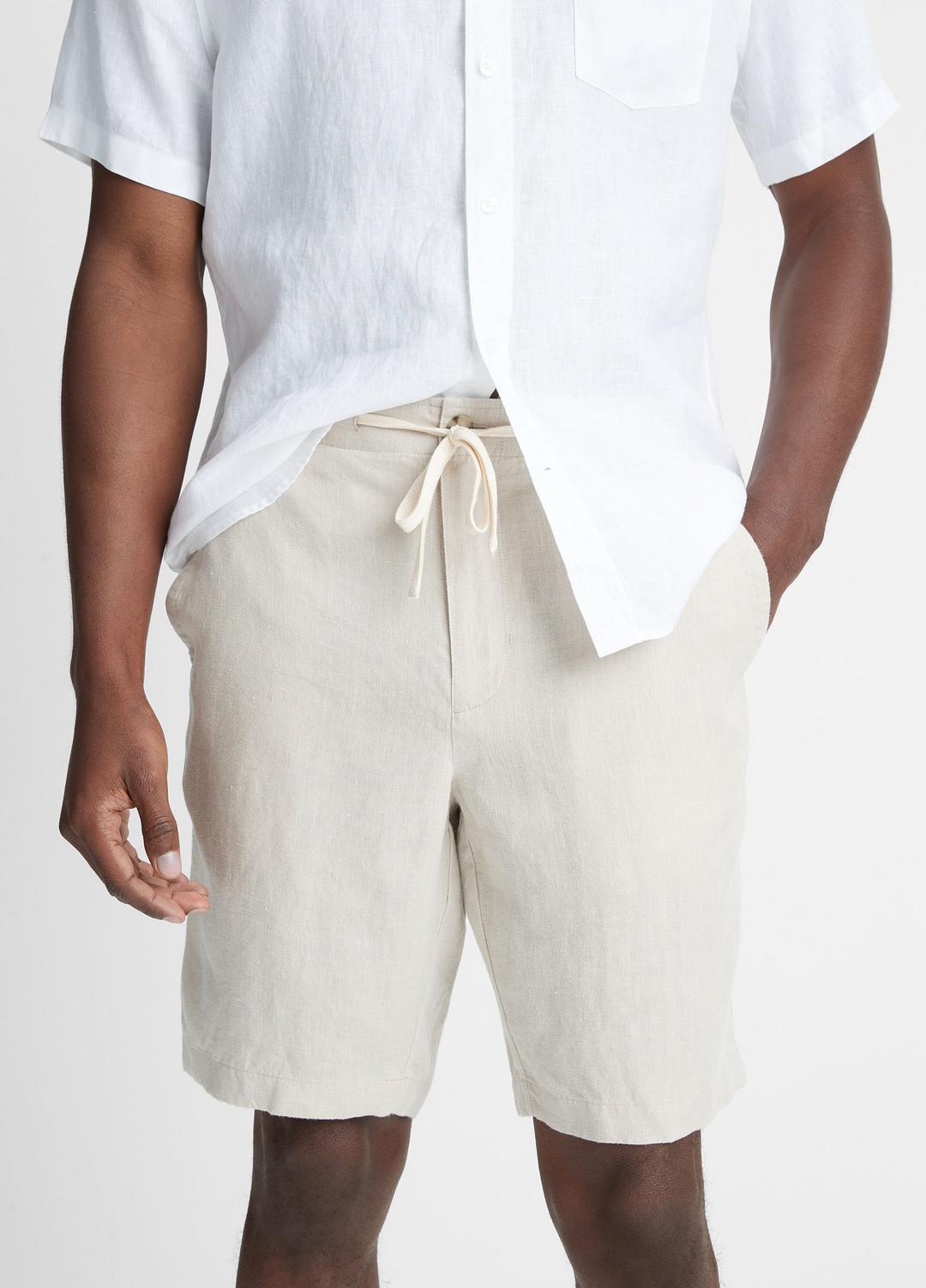 Hemp Drawstring Short in Shorts PUMICE ROCK | VINCE Men