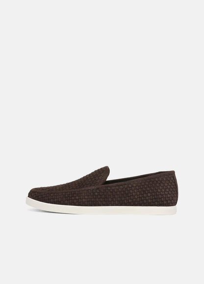 Sonoma Woven Suede Loafer in Loafers COCOA BROWN | VINCE Men