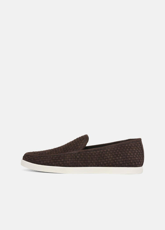 Sonoma Woven Suede Loafer in Loafers COCOA BROWN | VINCE Men
