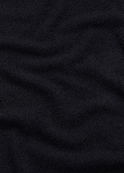 Herringbone Cashmere Scarf in Scarves & Hats BLACK | VINCE Men