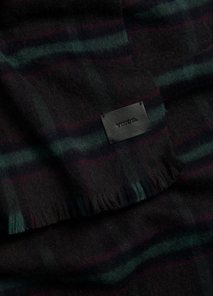 Brushed Holme Plaid Wool Scarf in Scarves & Hats BROWN | VINCE Men