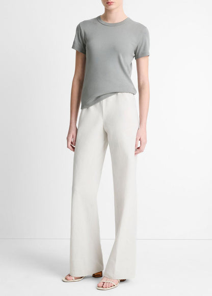 Cotton-Blend High-Waist Bias Pant in Pants & Shorts SALT GLASS | VINCE Sale