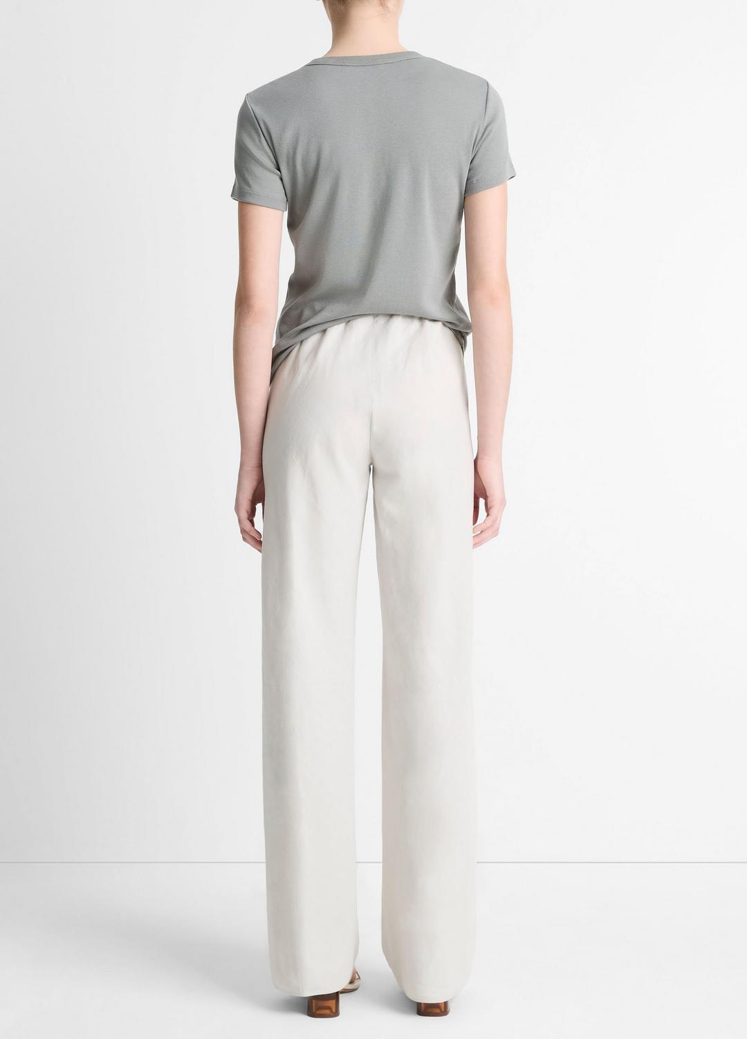 Cotton-Blend High-Waist Bias Pant in Pants & Shorts SALT GLASS | VINCE Sale