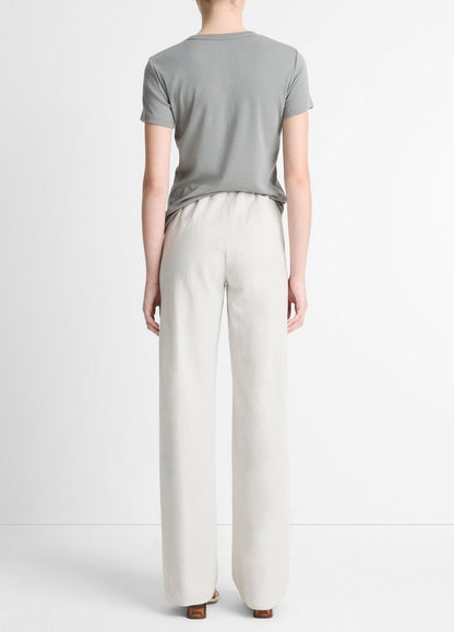 Cotton-Blend High-Waist Bias Pant in Pants & Shorts SALT GLASS | VINCE Sale