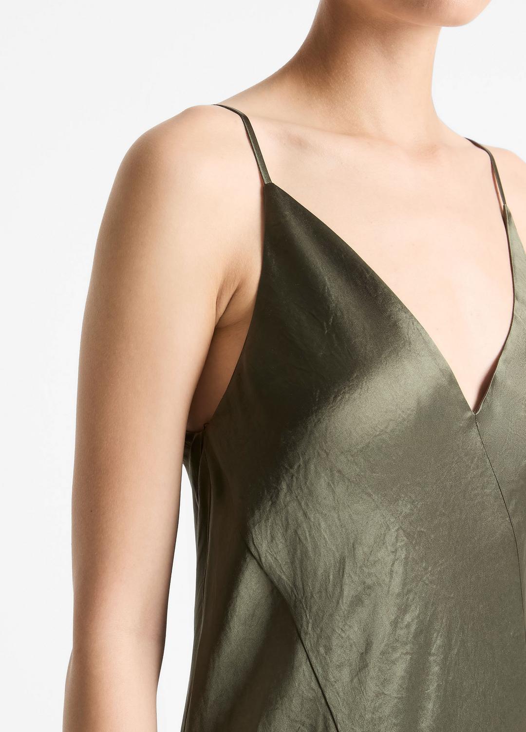 Paneled Satin Bias Slip Dress in Dresses & Skirts HERBA | VINCE Sale