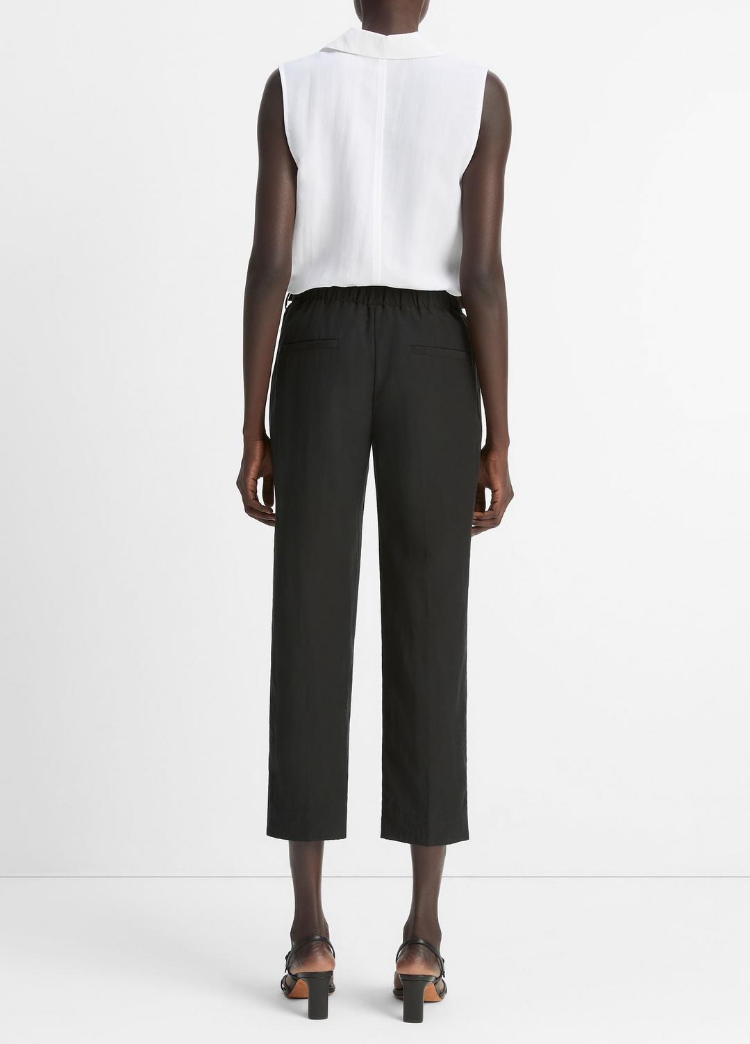 Utility Tab-Detail Pull-On Pant in Pants & Shorts BLACK | VINCE Sale