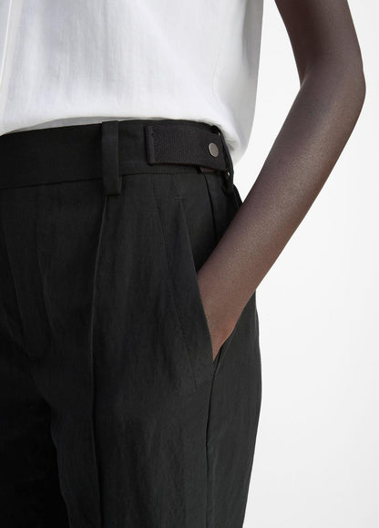 Utility Tab-Detail Pull-On Pant in Pants & Shorts BLACK | VINCE Sale