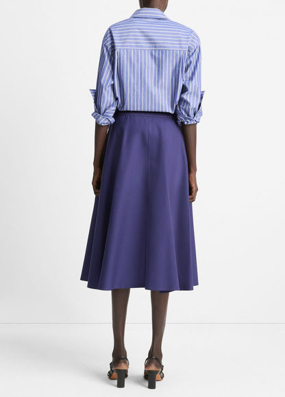 Cotton Full Skirt in Dresses & Skirts DEEP IRIS | VINCE Sale