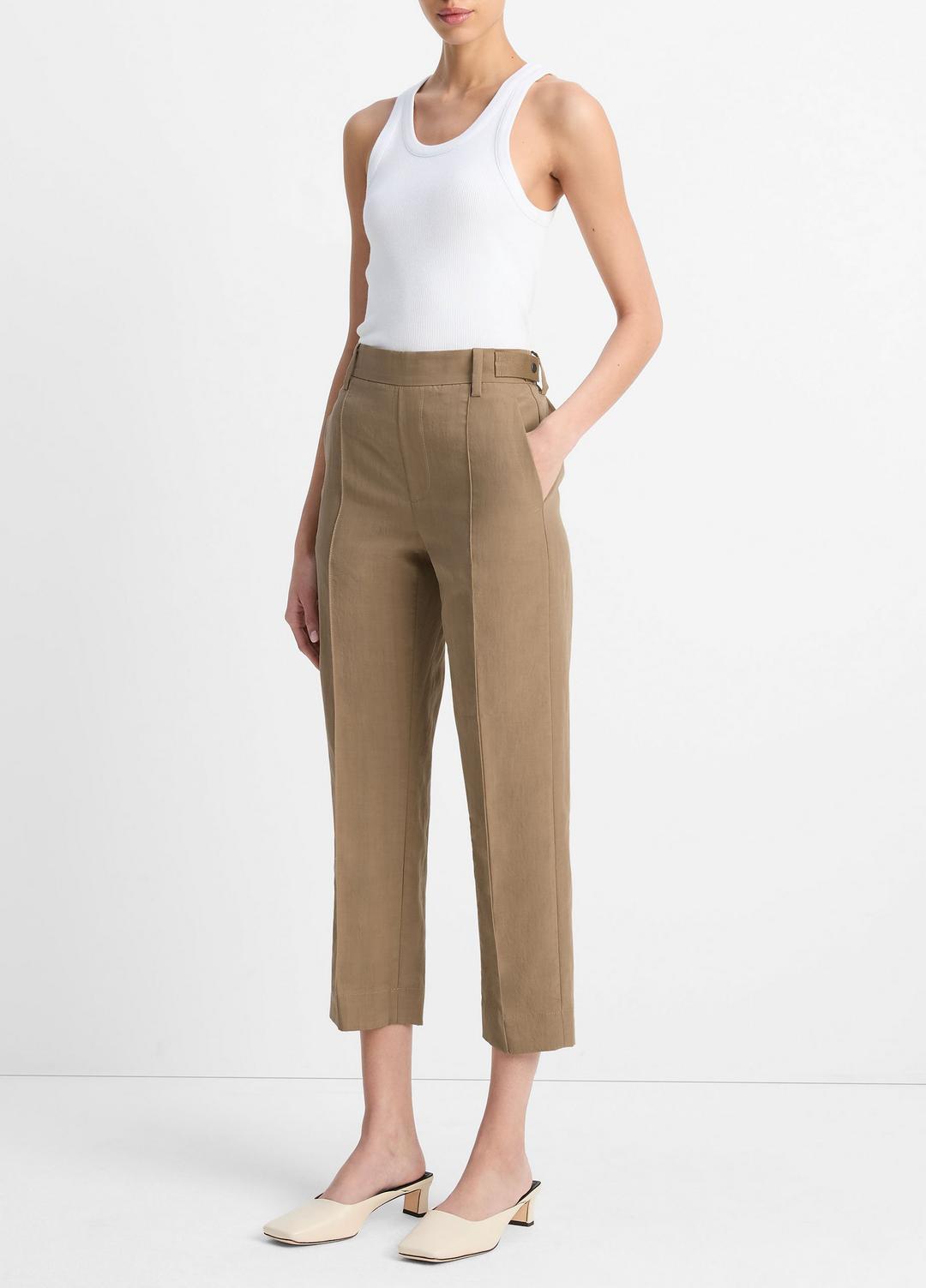 Utility Tab-Detail Pull-On Pant in Pants & Shorts TAPENADE | VINCE Sale