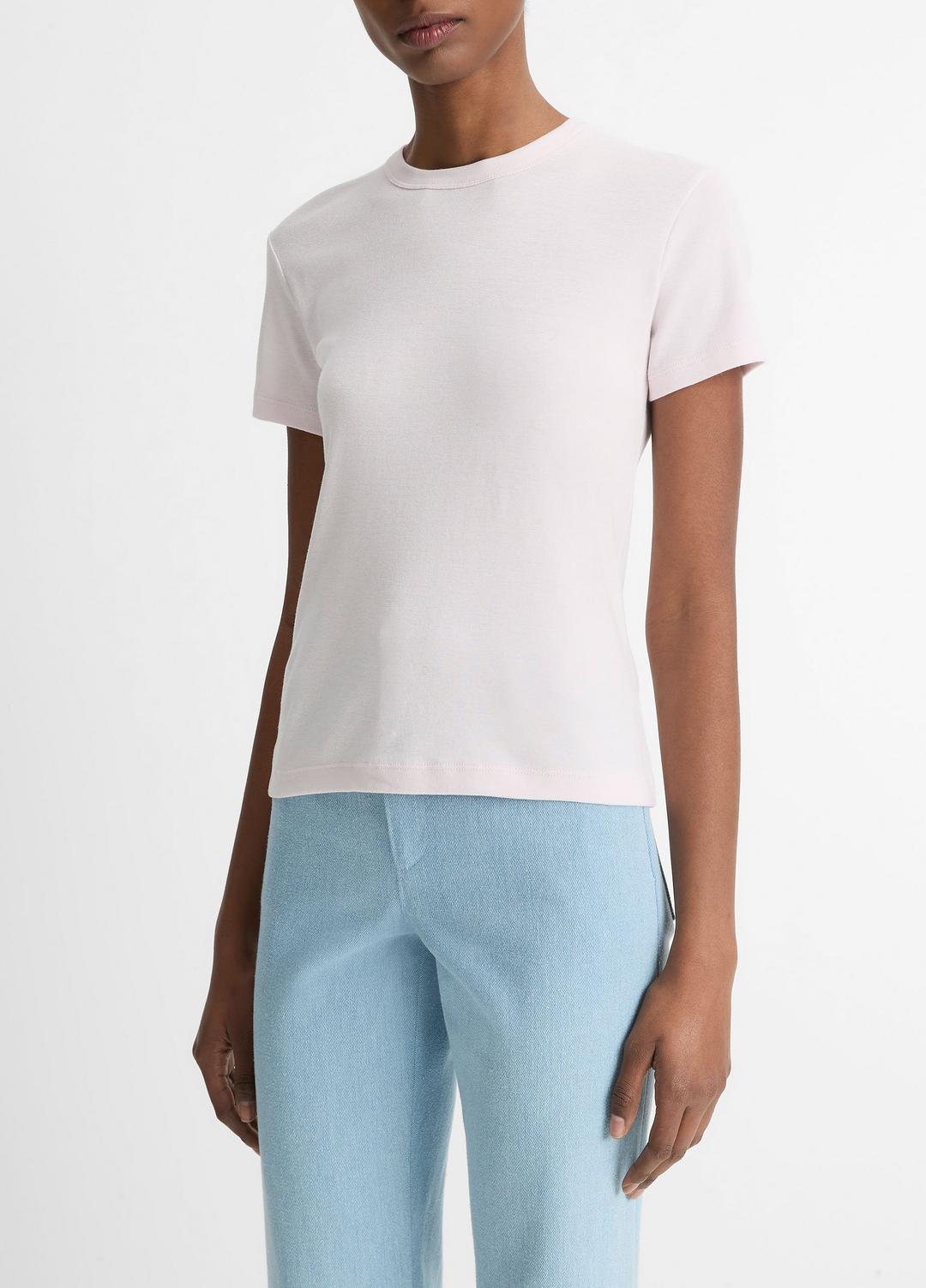 Pima Cotton-Blend '90s Shrunken T-Shirt in Shirts & Tees BALLET | VINCE Sale